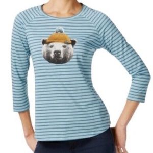 COLUMBIA Women’s Unbearable Striped Long-Sleeve T-Shirt | Tops Size Medium